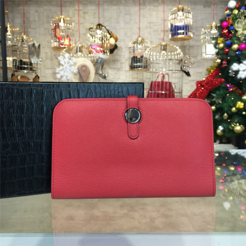 hermes-dogon-wallet-replica-bag-red